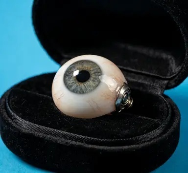 正目义眼技师正在为客户定制义眼